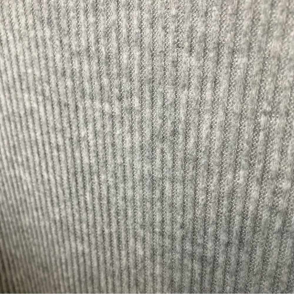 FP Feeling Magical Grey Ribbed Oversized Tunic Crochet Collar Racing Stripe - Picture 11 of 13